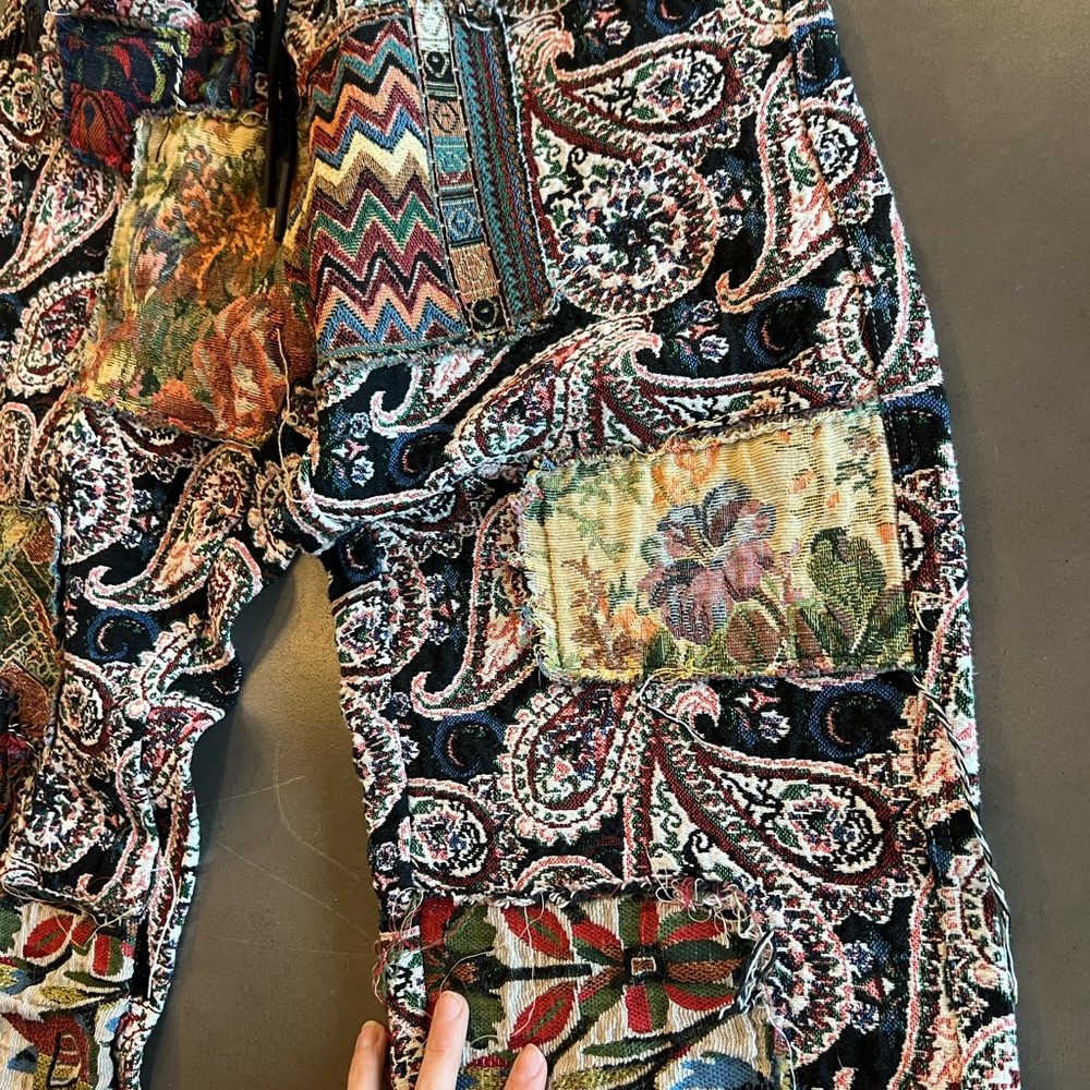 American Stitch Multicolor Patchwork Paisley Pants - image 7